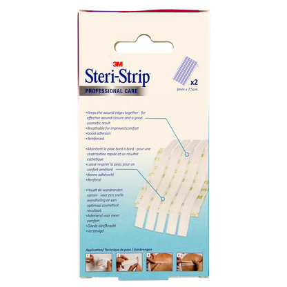 3M Steristrips 3mm x 75mm 2x5 strips 2.00 Stuks