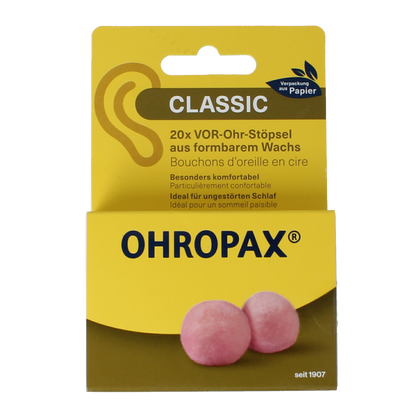 Ohropax Oordopjes classic 20 Stuks