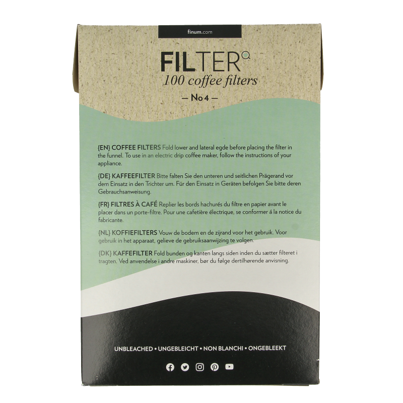 Finum Koffiefilters no.4 100 Stuks