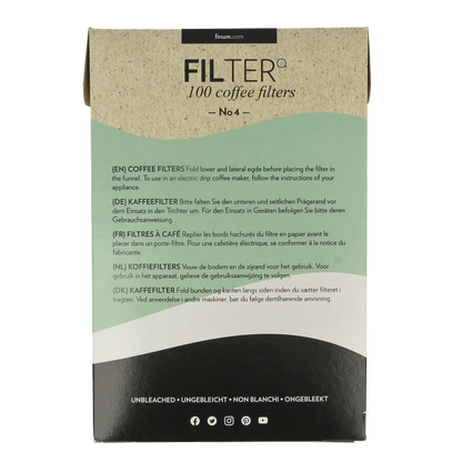 Finum Koffiefilters no.4 100 Stuks
