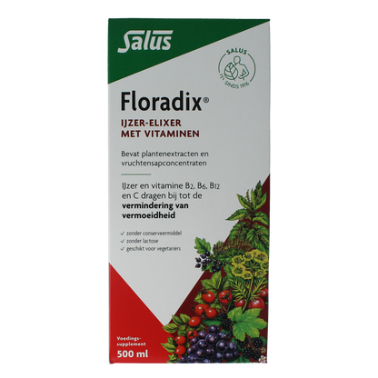 Salus Floradix ijzer elixer 500.00 Milliliter