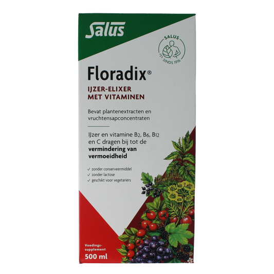 Salus Floradix ijzer elixer 500.00 Milliliter