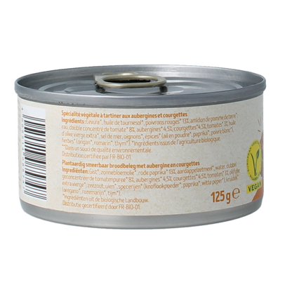 Tartex Pate zongerijpte groente bio 125 Gram