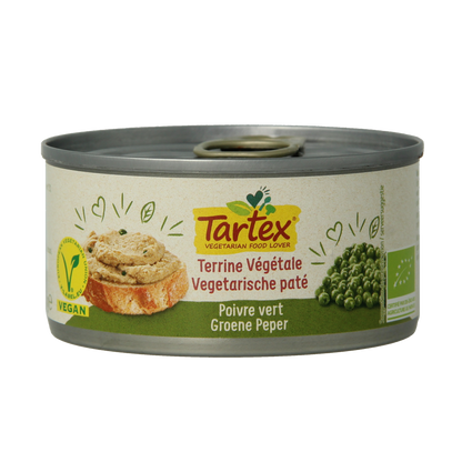Tartex Pate groene peper bio 125.00 Gram