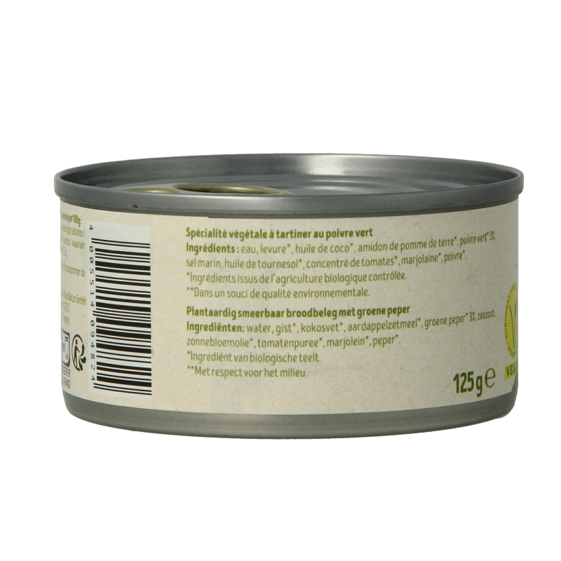 Tartex Pate groene peper bio 125 Gram