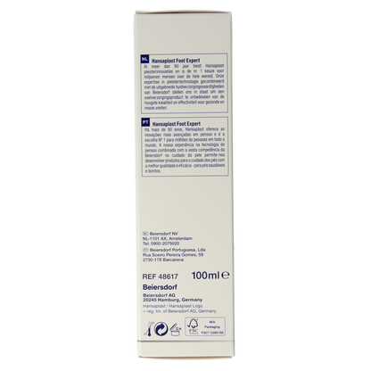 Hansaplast Voetcreme herstellend 100.00 Milliliter