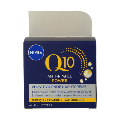 Nivea Visage anti-rimpel nachtcreme Q10+ 50.00 Milliliter