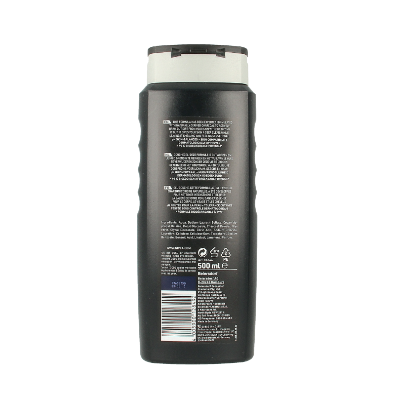 Nivea Men active clean douchegel 500 Milliliter