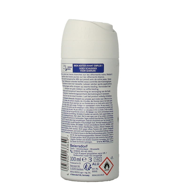 Nivea Deodorant black & white clear spray  100 Milliliter