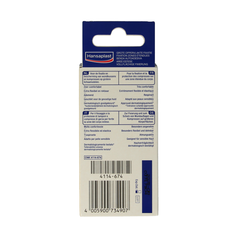 Hansaplast Grote oppervlakte 1m x 10cm 1 Stuks
