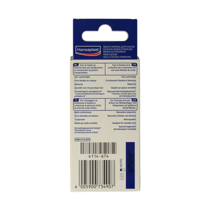 Hansaplast Grote oppervlakte 1m x 10cm 1 Stuks
