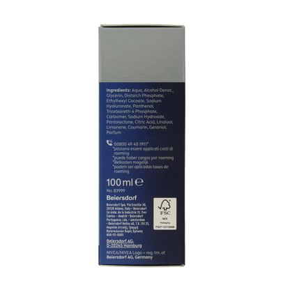 Nivea Men anti-age hyaluron aftershave balsem 100 Milliliter
