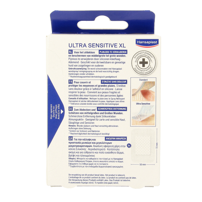 Hansaplast Pleisters ultra sensitive XL 5.00 Stuks