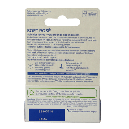 Labello Soft rose blister 4.8 Gram