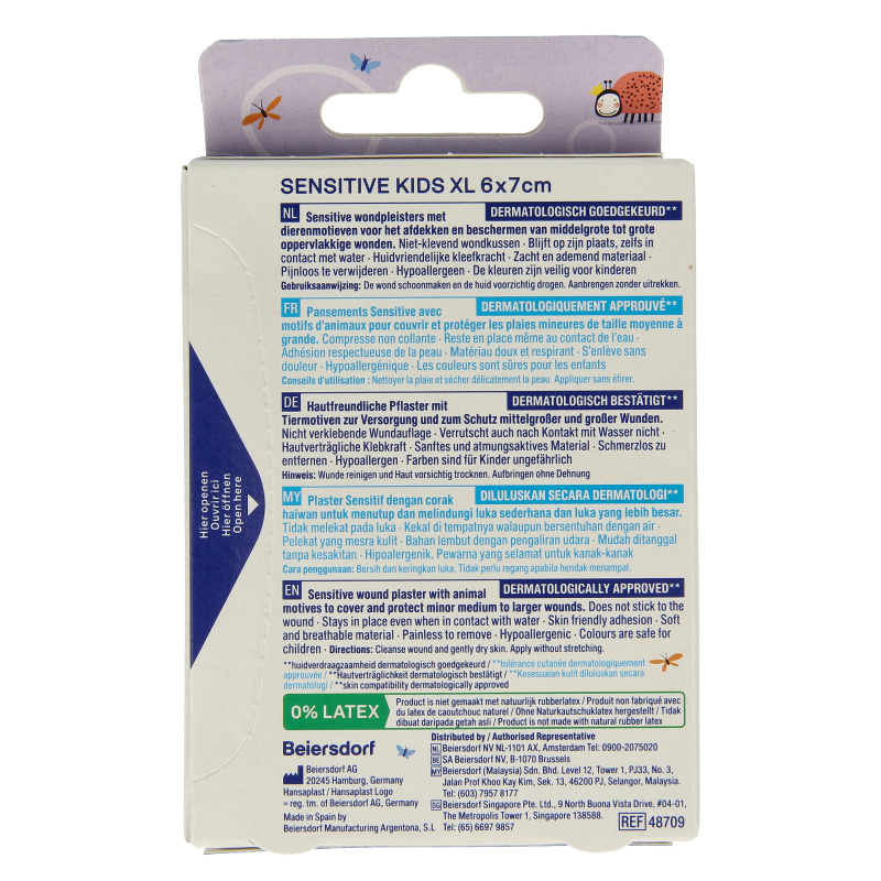 Hansaplast Sensitive kids XL 10 Stuks