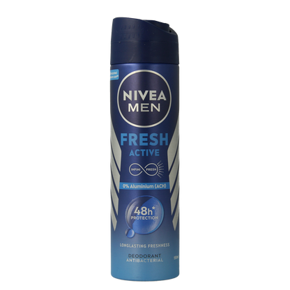 Nivea Men deodorant spray fresh active 150.00 Milliliter