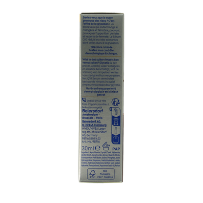 Nivea Q10 serum dual action anti rimpel 30 Milliliter