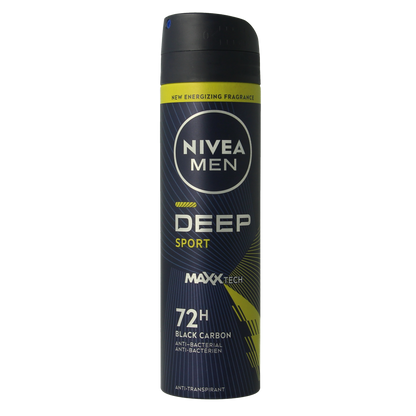 Nivea Men deodorant spray deep sport 150.00 Milliliter