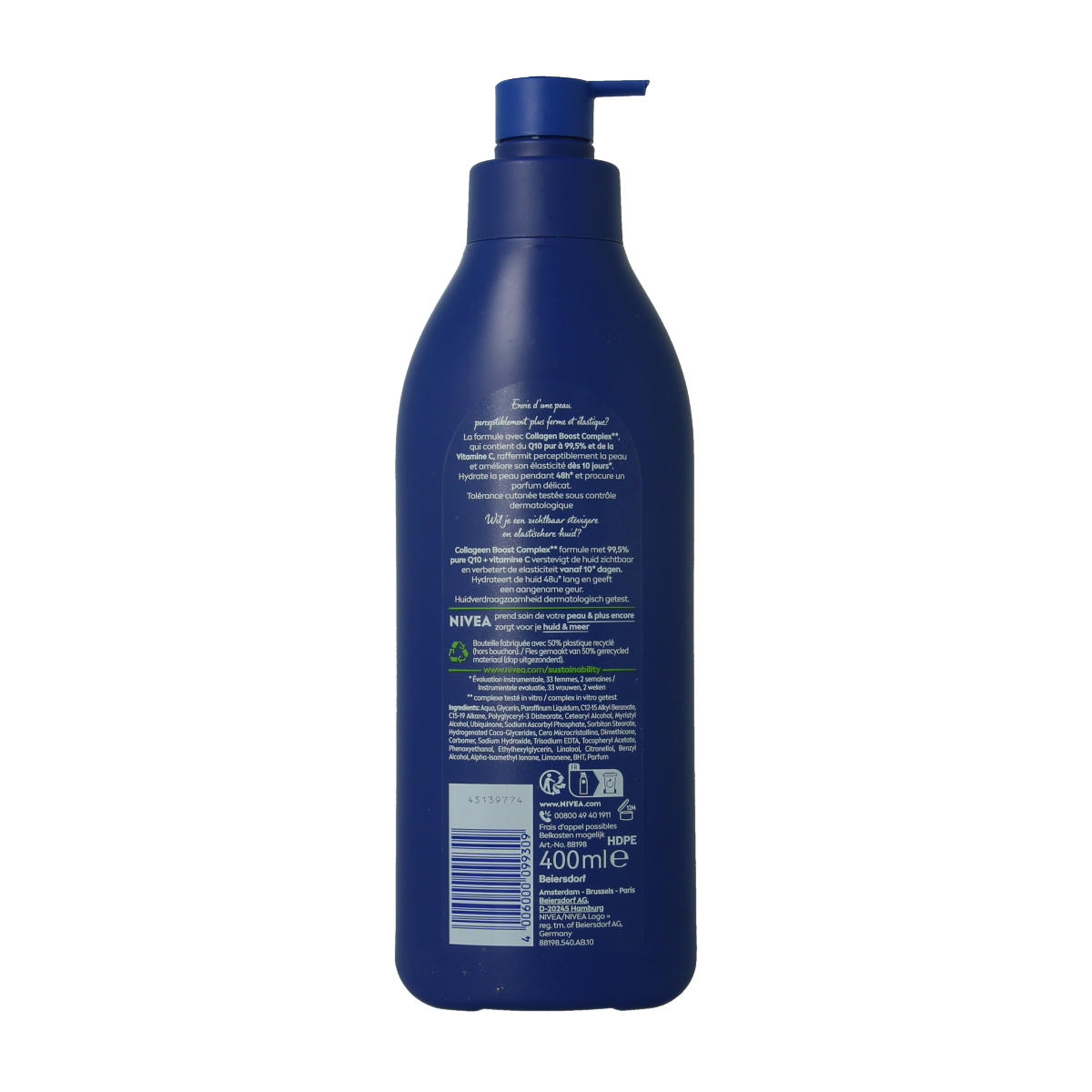 Nivea Body milk Q10 verstevigend met pomp 400.00 Milliliter
