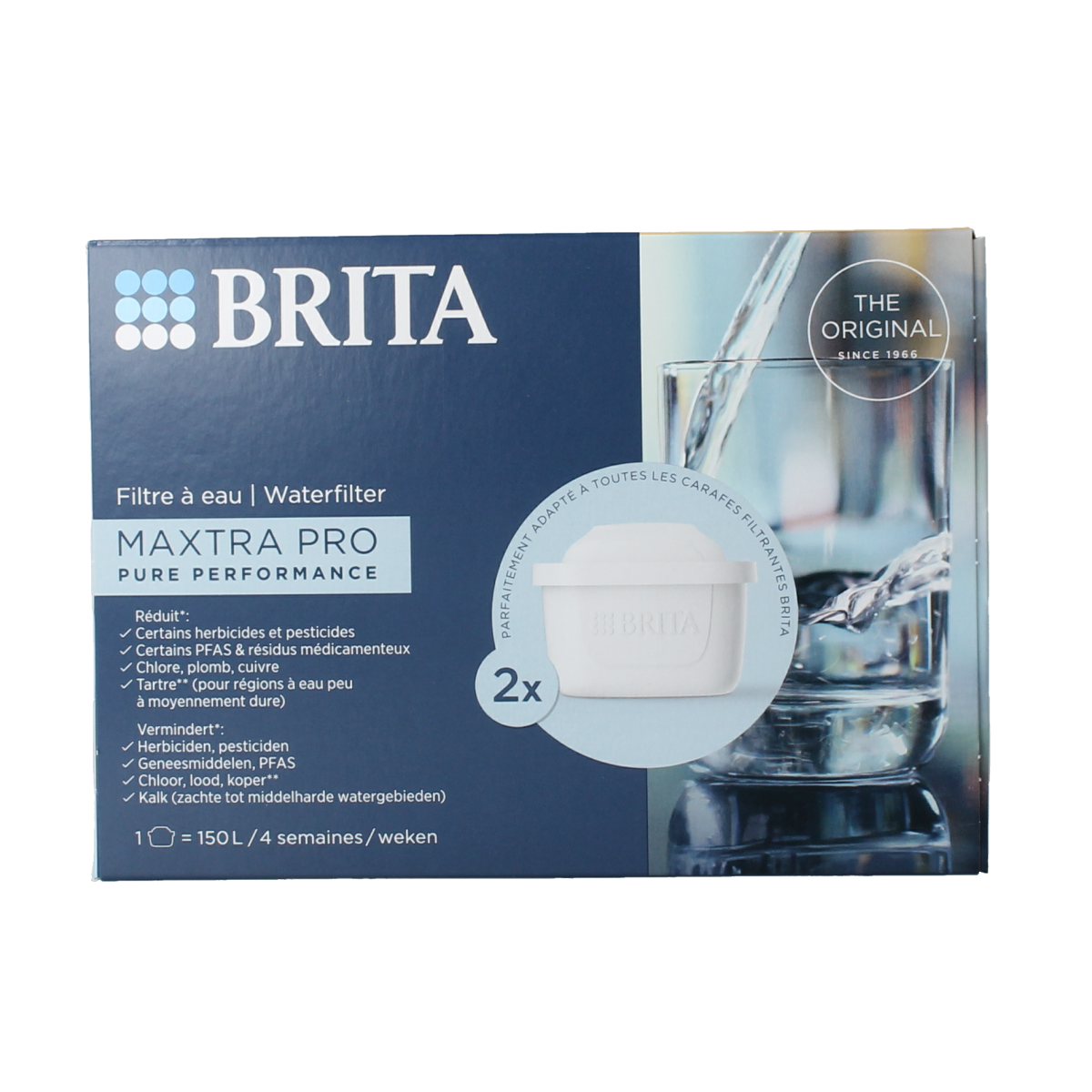 Brita Waterfilterpatroon maxtra pro all-in-1 2-pack 2.00 Stuks