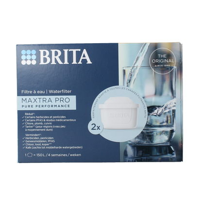 Brita Waterfilterpatroon maxtra pro all-in-1 2-pack 2.00 Stuks