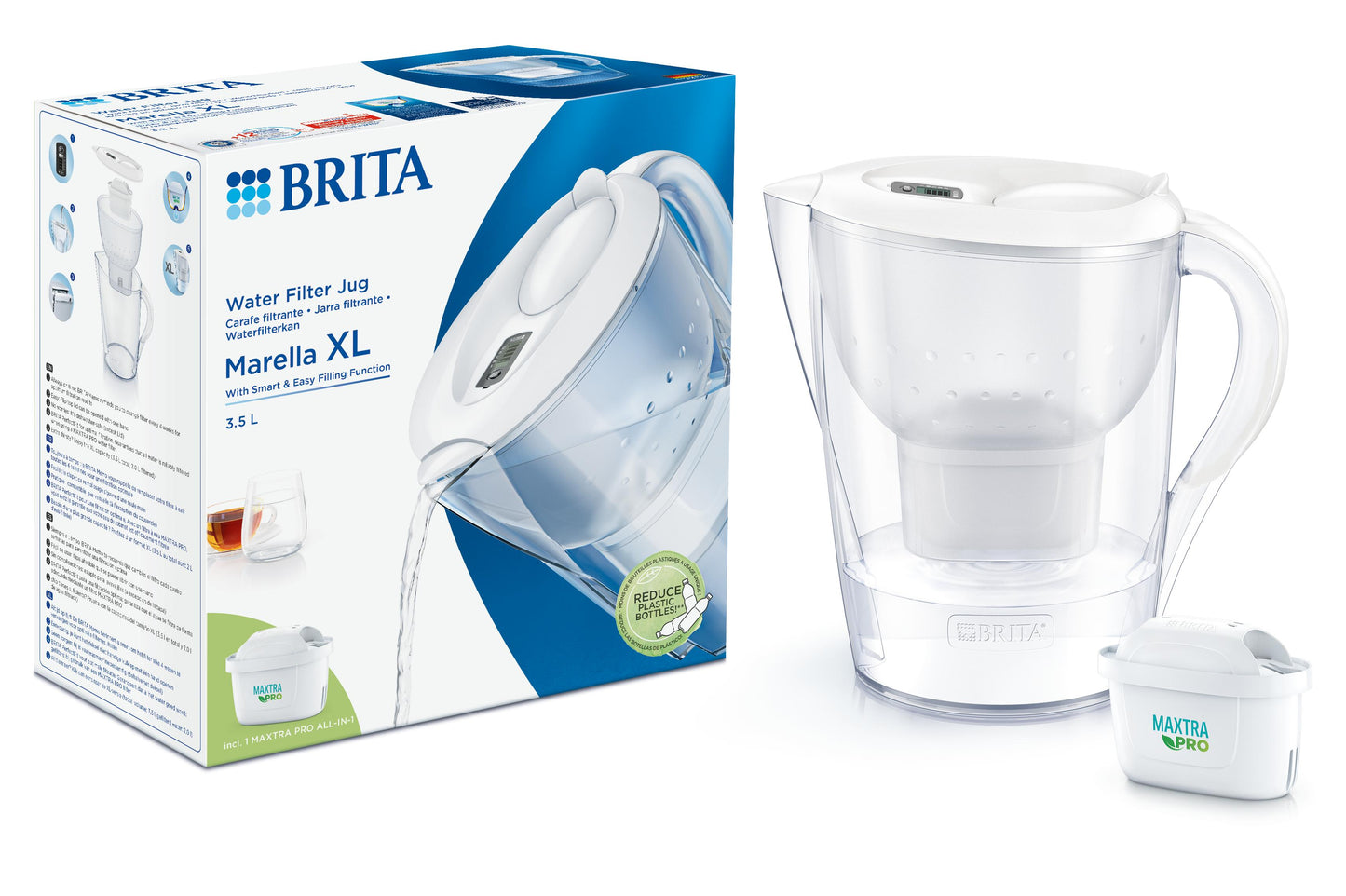 Brita Waterfilterkan Marella XL white 1.00 Stuks