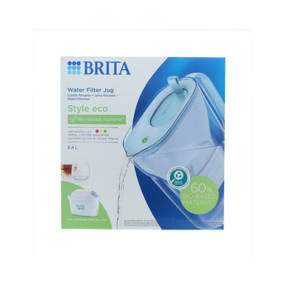 Brita Waterfilterkan eco powder blue 1.00 Stuks