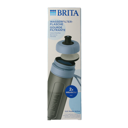 Brita Waterfles active donkerblauw 1.00 Stuks