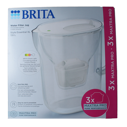 Brita Style essential XL wit+3 maxtra pro pure perf 1.00 Set