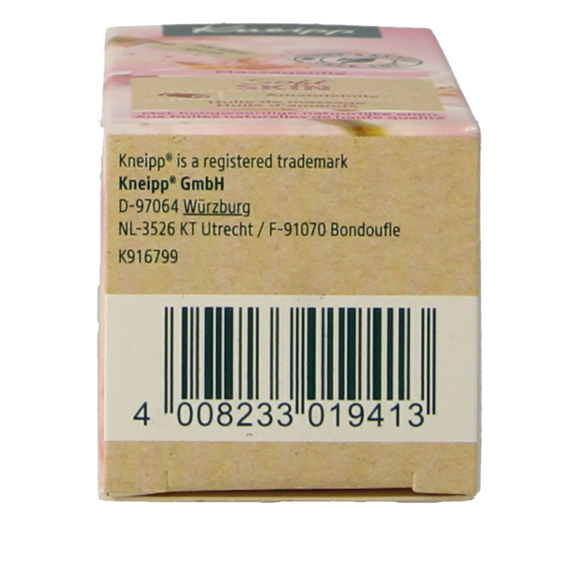 Kneipp Massageolie amandel mini 20 Milliliter
