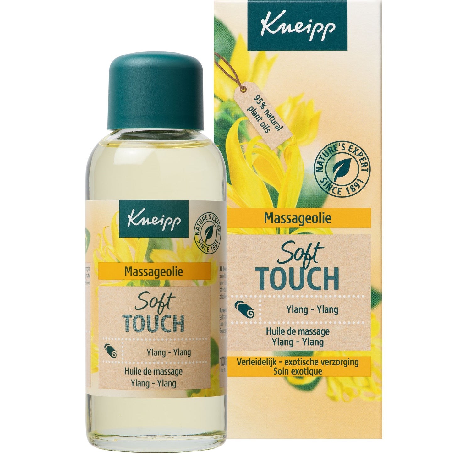 Kneipp Soft touch massageolie ylang ylang 100 Milliliter