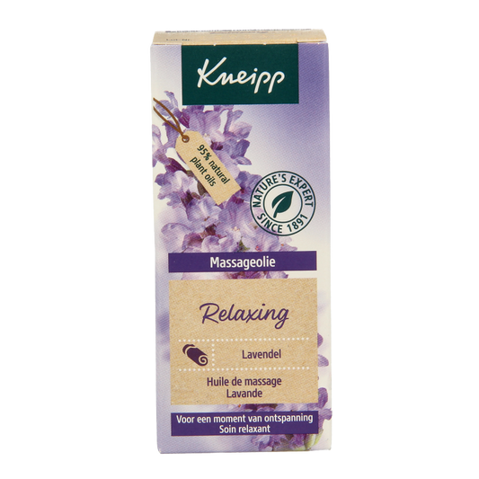 Kneipp Relaxing massageolie lavendel mini 20 Milliliter