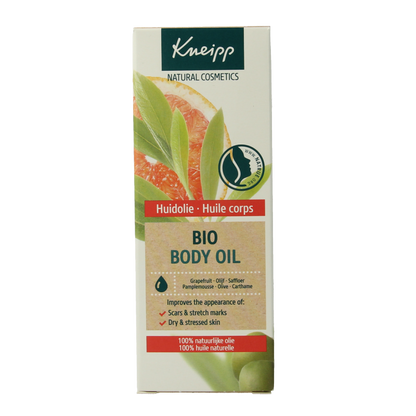 Kneipp Bio body oil huidolie grapefruit olijf saffloer 100 Milliliter