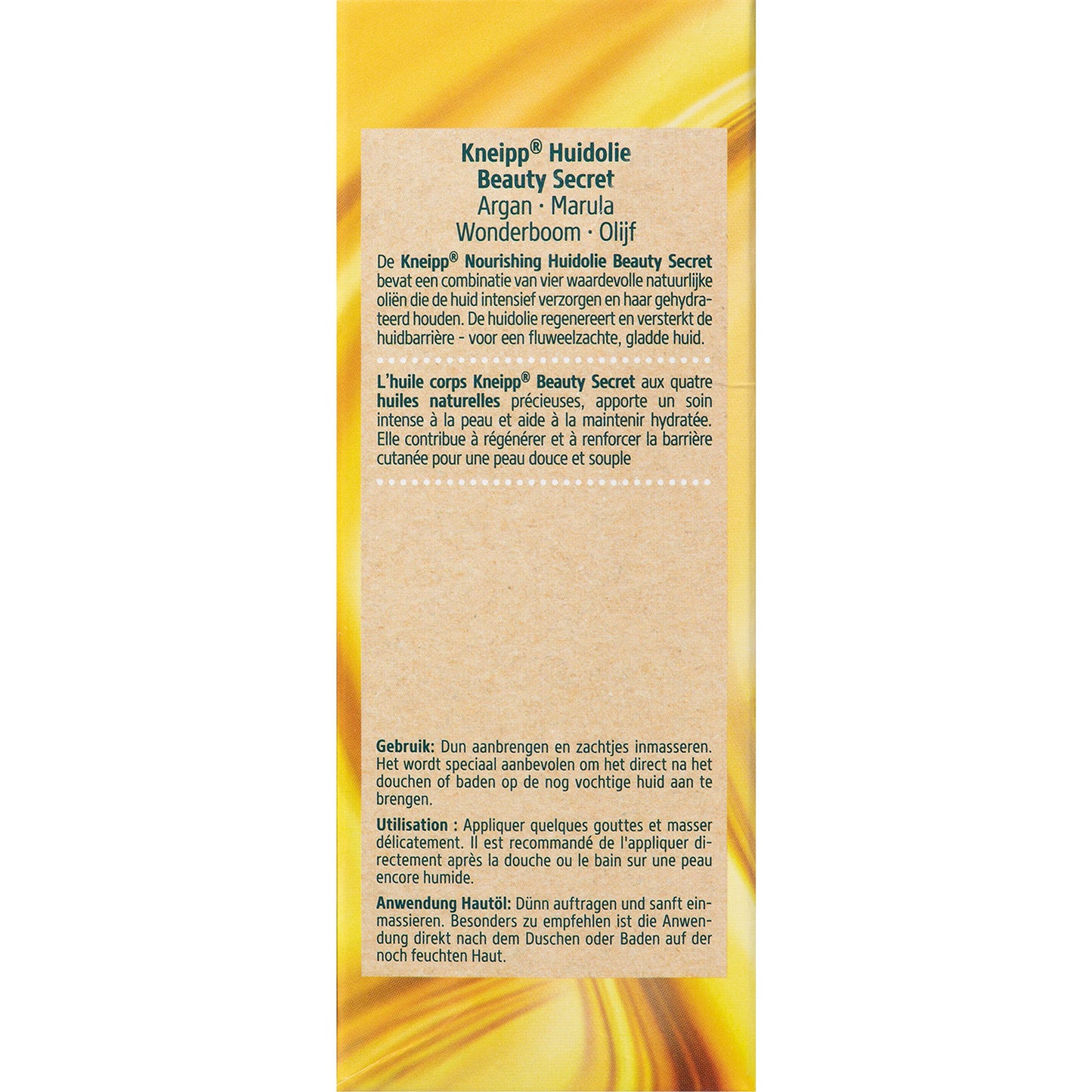 Kneipp Beauty secret nourishing huidolie 100 Milliliter