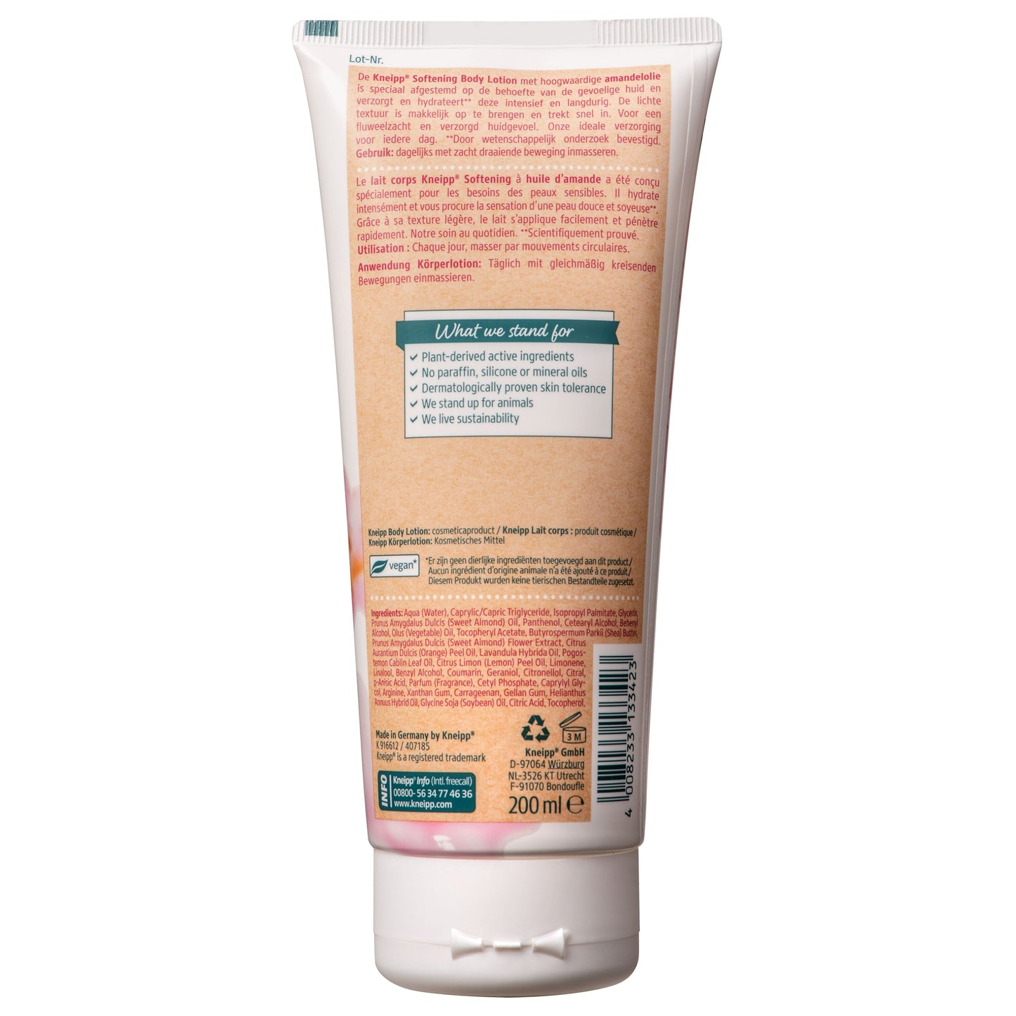 Kneipp Soft skin softening bodylotion amandelbloesem 200 Milliliter