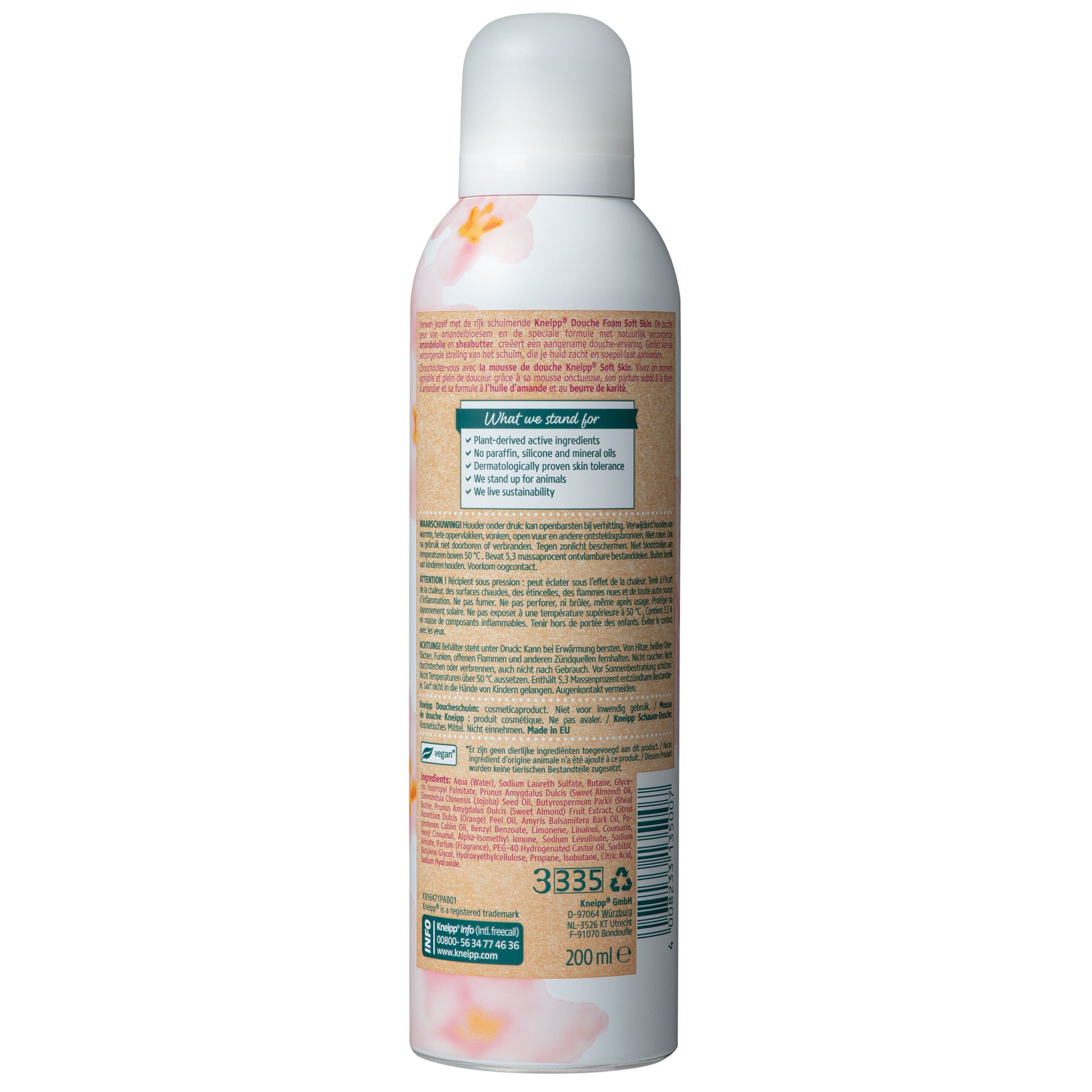 Kneipp Soft skin douche foam amandelbloesem 200 Milliliter