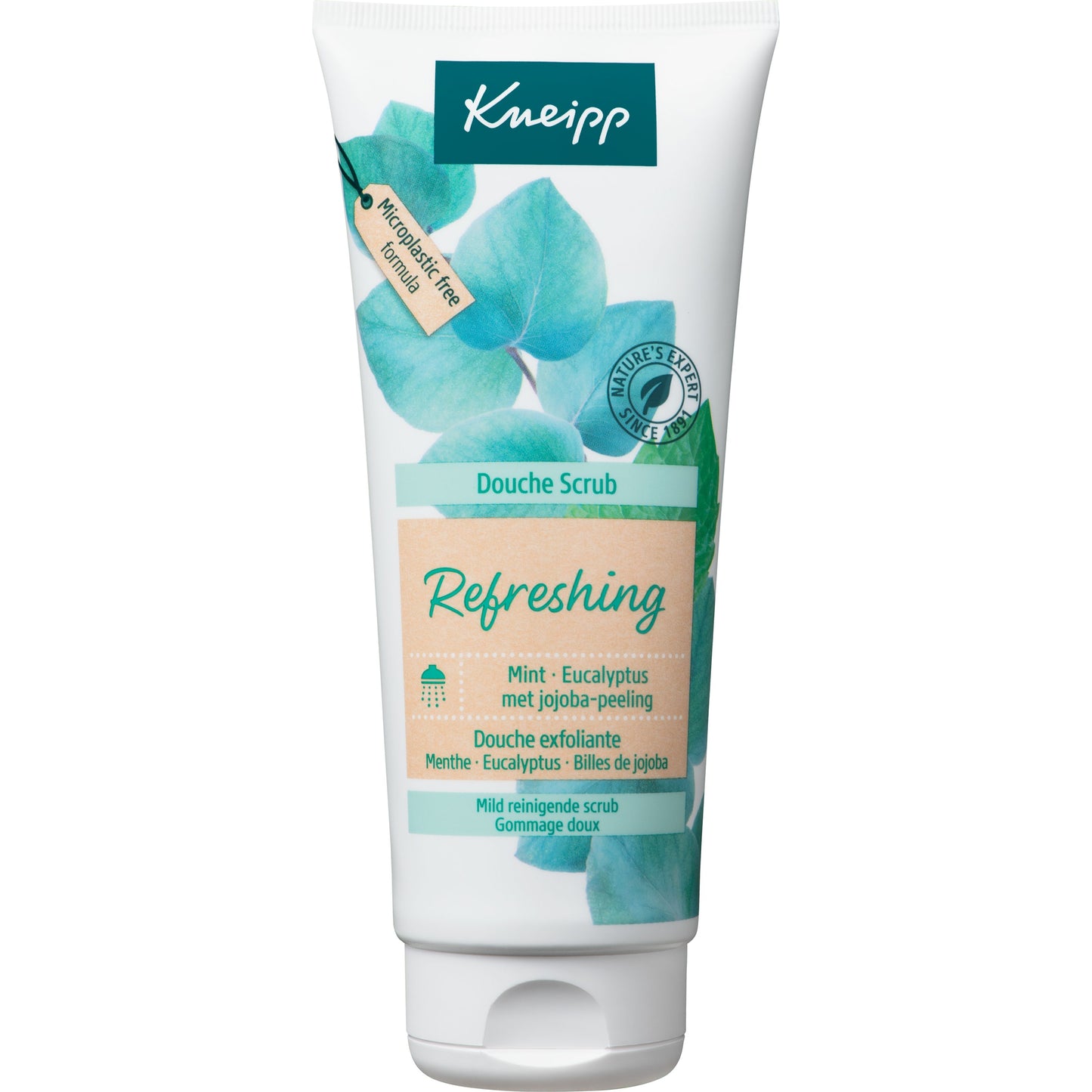 Kneipp Refreshing douche scrub mint eucalyptus en jojoba 200.00 Milliliter