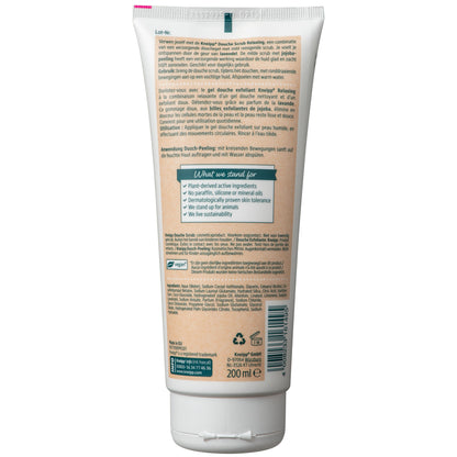 Kneipp Relaxing douche scrub lavendel en jojoba peeling 200 Milliliter