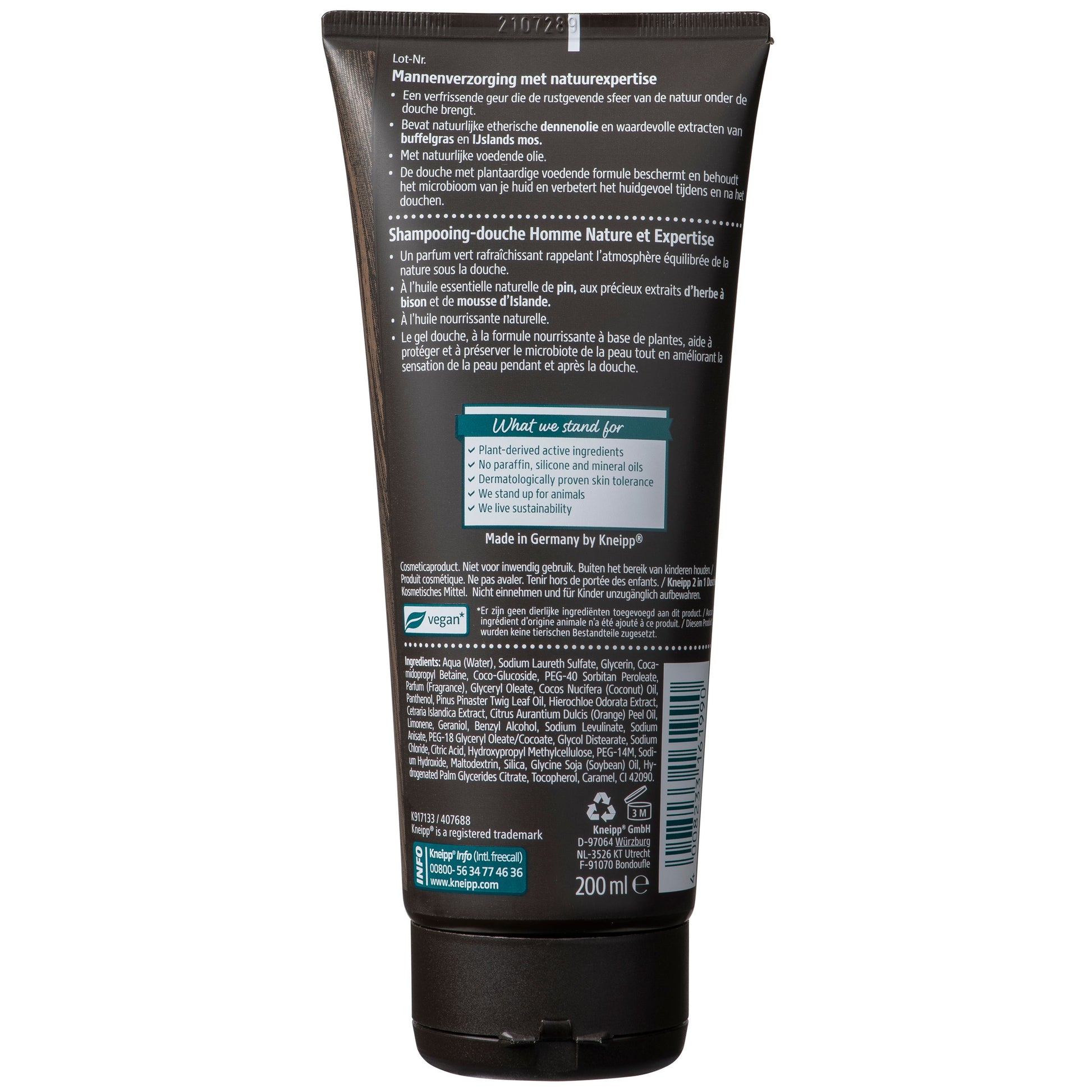 Kneipp Men body & hair 2-in-1 douche nature feeling 200 Milliliter