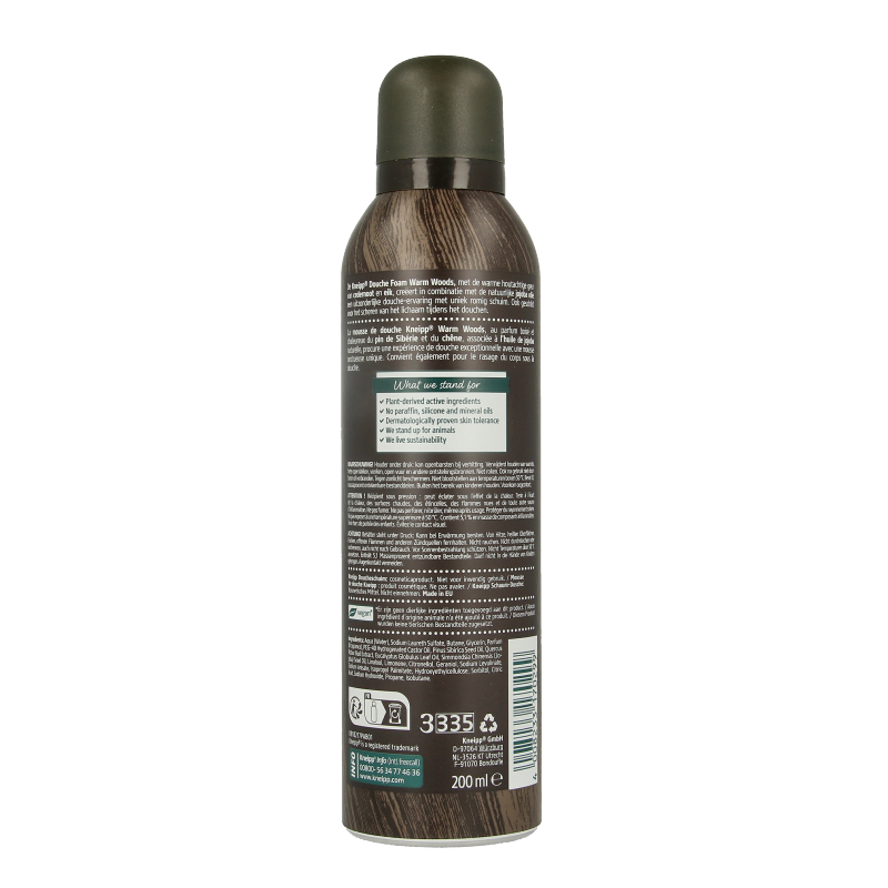 Kneipp Men warm woods douche foam cedernoot 200 Milliliter