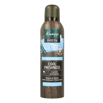 Kneipp Men douche foam cool freshness cool mint zeeminera 200.00 Milliliter