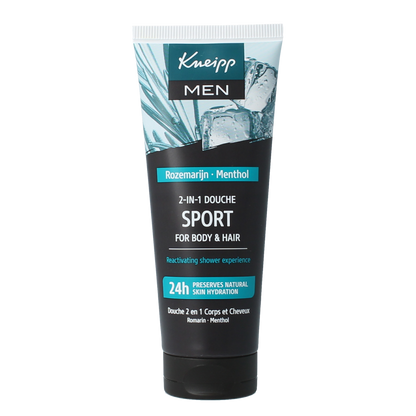 Kneipp Douche men 2 in 1 sport mini 75.00 Milliliter
