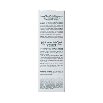 Kneipp Sport active massageolie 100.00 Milliliter