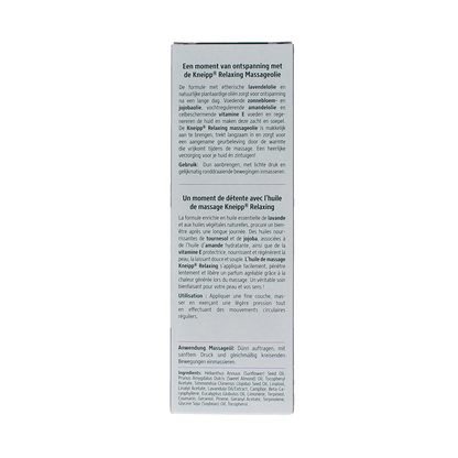 Kneipp Massageolie relaxing lavendel 100.00 Milliliter