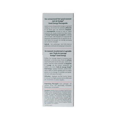 Kneipp Massageolie good energy 100 Milliliter