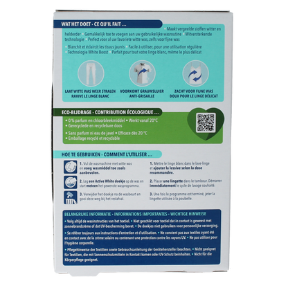 Dr.Beckmann Doekjes active white 15 Stuks
