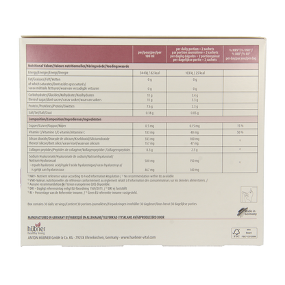 Hubner Original silicea kollagen plus collageen 60.00 Sachets