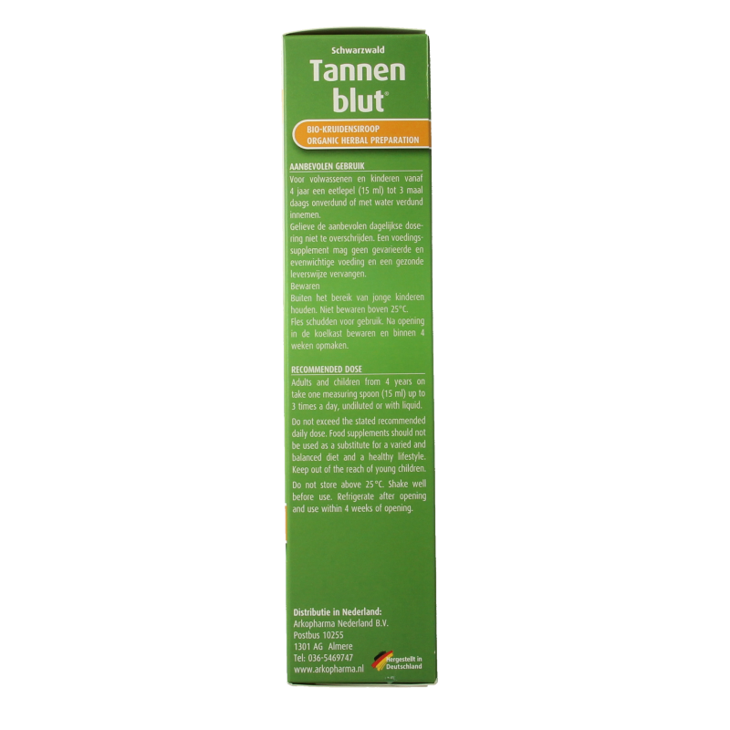 Hubner Tannenblut kruidensiroop bio 250 Milliliter
