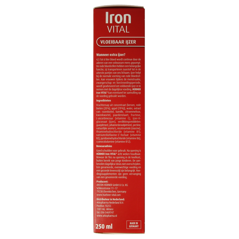 Hubner Iron vital 250 Milliliter