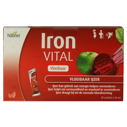 Hubner Iron vital vloeibaar ijzer 20x10ml 20.00 Stuks